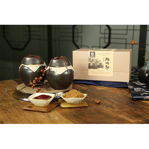 ⑨3년묵은 된장 500g + 찹쌀고추장 500g