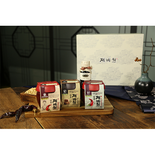 ⑬전통된장 480g + 찹쌀고추장 480g + 소고기볶음고추장 480g + 간장 270ml
