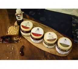 ⑭전통된장 500g + 찹쌀고추장 500g + 소고기볶음고추장 500g + 소두(팥) 쌈장 350g + 간장 270ml